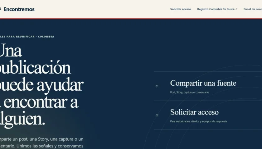 Imagen de la página Encontremos.