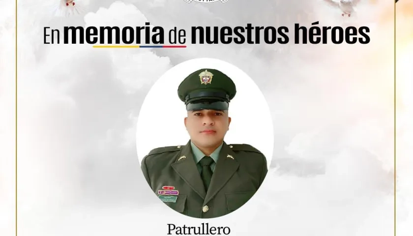 Patrullero Yehison Ahumada García.