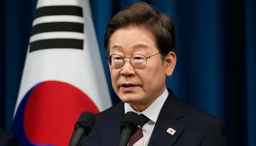 El presidente de Corea del Sur, Lee Jae Myung.