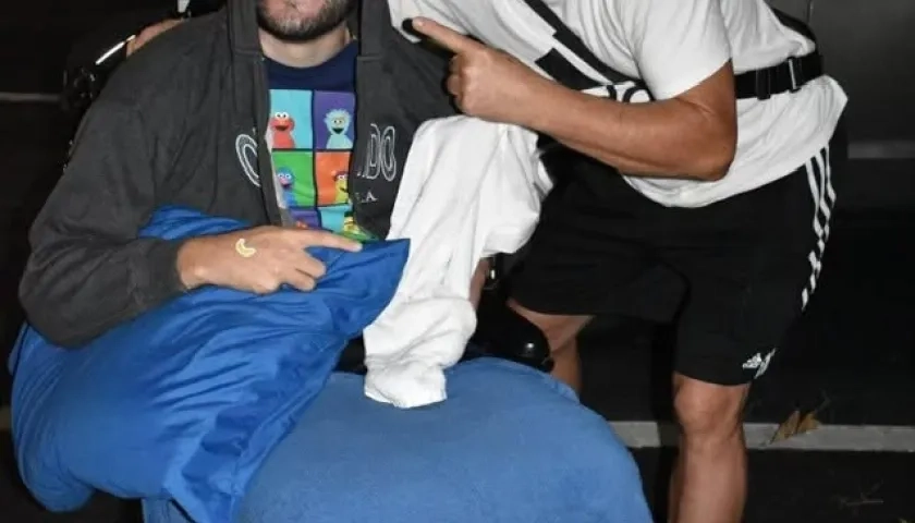 Prichard Colón junto a su padre, Richard Colón.
