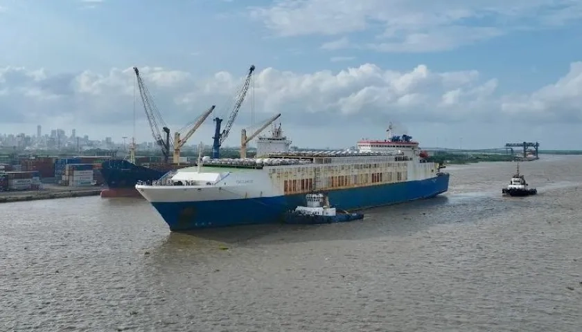 Aumentar el calado permitirá el ingreso de buques más grande a los puertos en Barranquilla. 