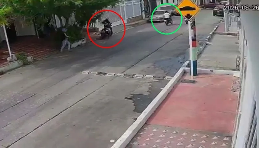 Robo de motocicleta en el barrio Buena Esperanza. 