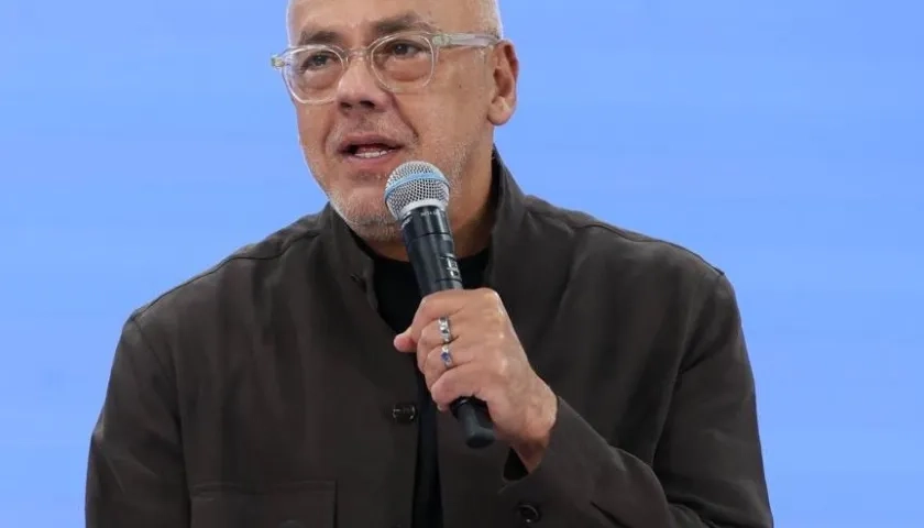 El jefe negociador del chavismo, Jorge Rodríguez.