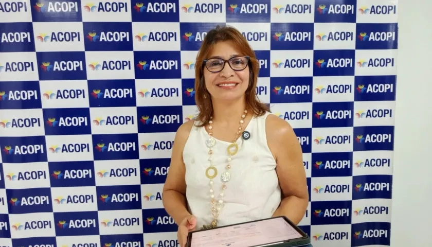 Rosmery Quintero, presidenta del Observatorio Nacional de la MiPyme y directora ejecutiva de Acopio Atlántico.