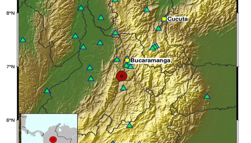 Imagen del reporte del Servicio Geológico Colombiano.
