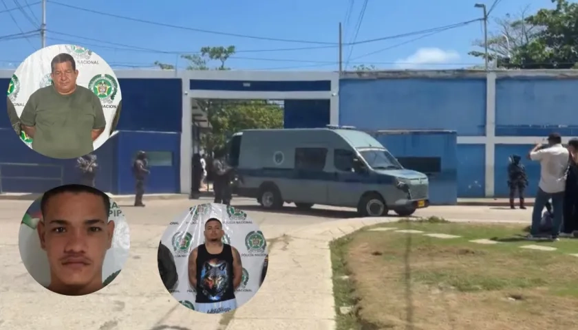 Tres de los reclusos que aparecen en la lista de trasladados a Bogotá. 