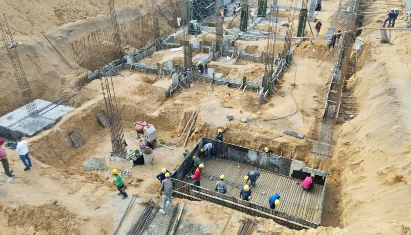 Obras en sede Centro de la Universidad del Atlántico.