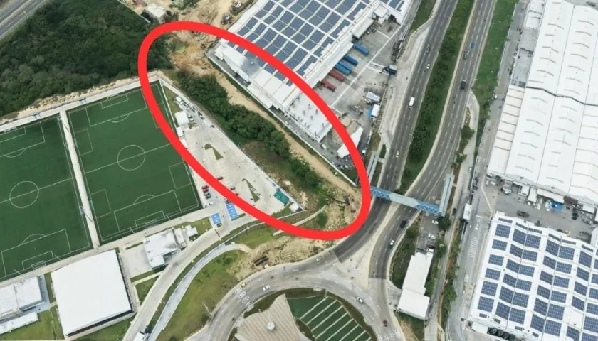 Uno de los lotes que fue entregado por Argos a Puerto Colombia.
