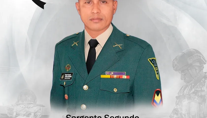 El sargento segundo Yuver Antonio Gutiérrez Torres.