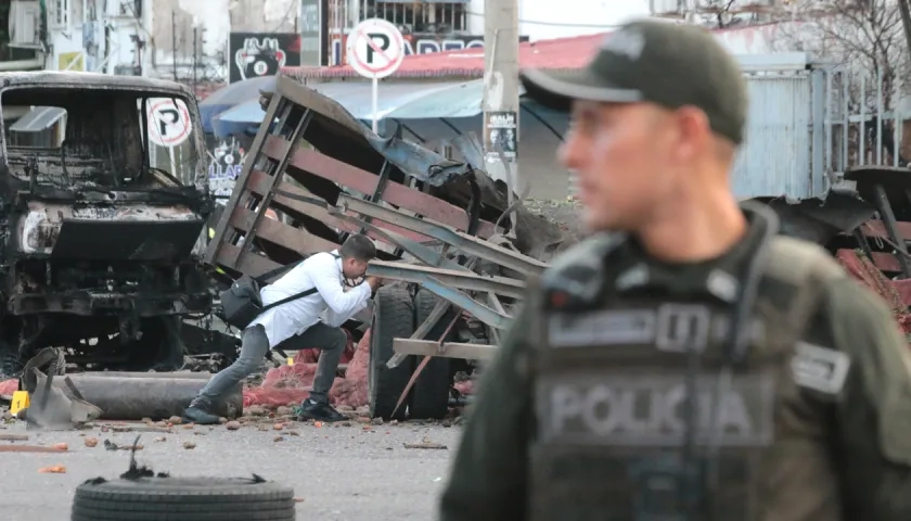 El atentado terrorista en Cúcuta dejó como saldo 11 heridos, ocho policías y tres civiles. 