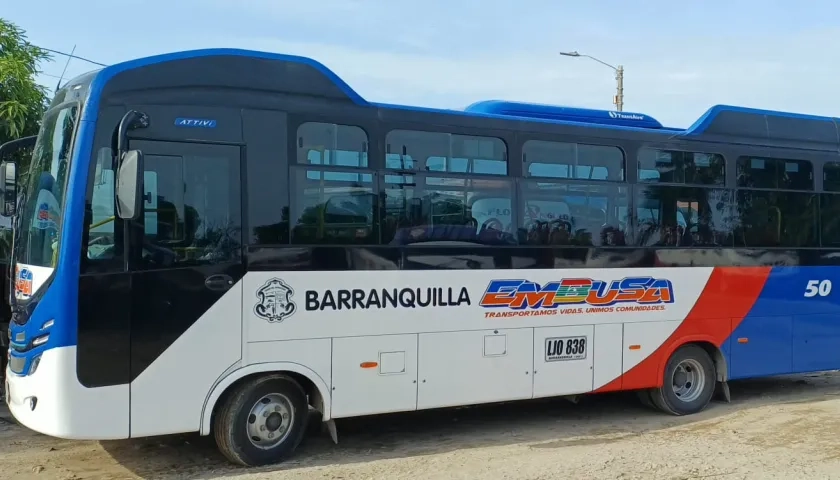 Bus de Embusa que trabajará junto a Transmetro. 