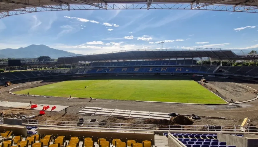 Estadio de fútbol Hernán Ramírez Villegas de Pereira. 