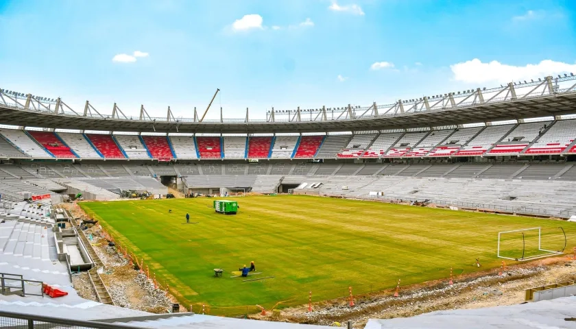 Estado actual de las obras de remodelación y ampliación del estadio Metropolitano.