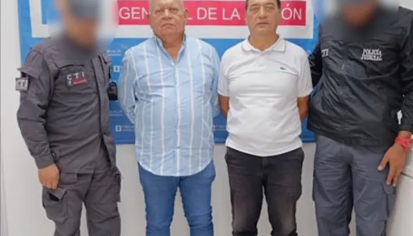 Luis Tete Samper y José Armando Ulloa Niño, exalcalde de Ciénaga y contratista, respectivamente.