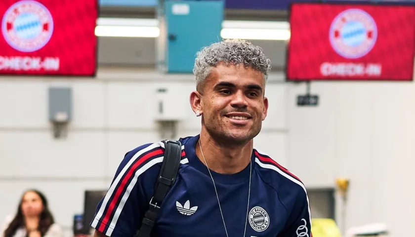 Luis Díaz, con su nuevo club, previo al viaje a Asia con el Bayern Múnich.