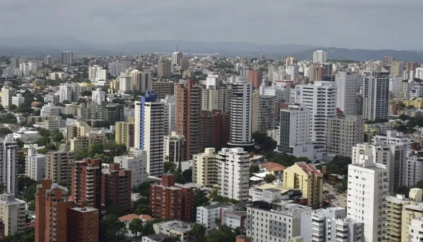 Vista panorámica de Barranquilla. 