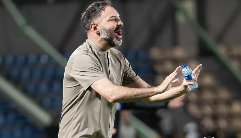 Jonathan Risueño, técnico saliente del Deportivo Pasto. 