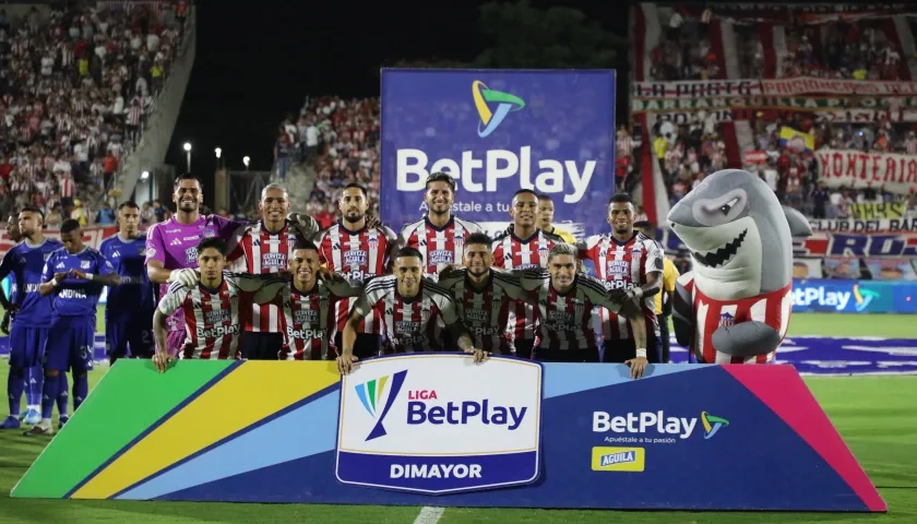 Formación inicialista de Junior en su último partido de local contra Millonarios.