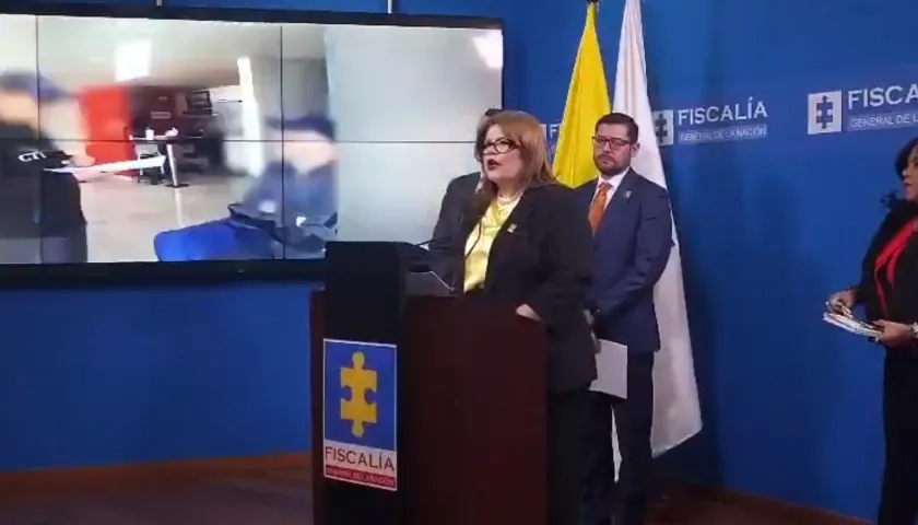 Rueda de prensa de la Fiscalía. 