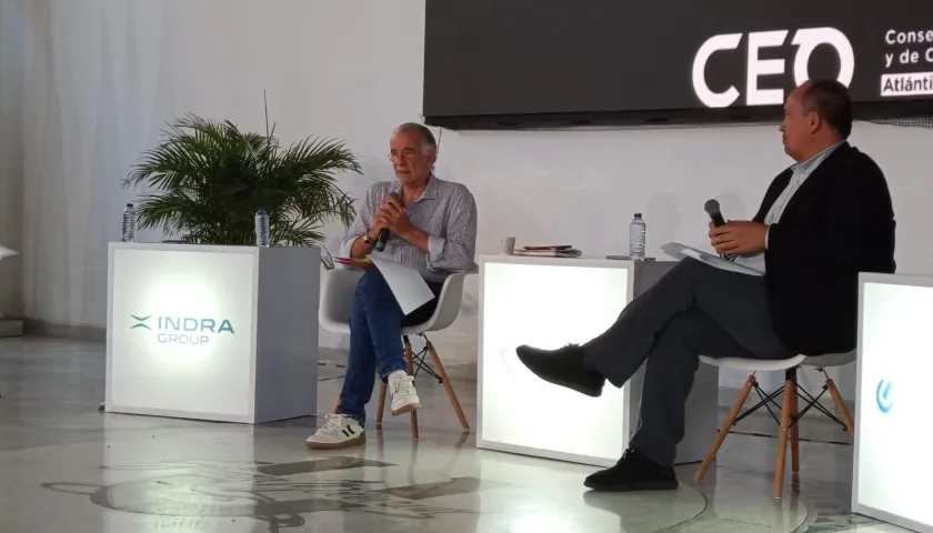 El gobernador del Atlántico, Eduardo Verano, durante su intervención.