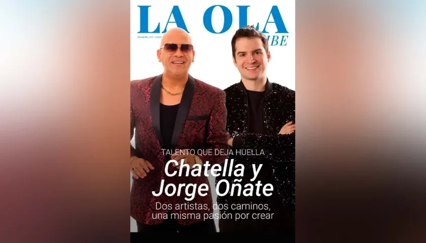 Fausto Chatella y Jorge Oñate en la portada de La Ola Caribe.