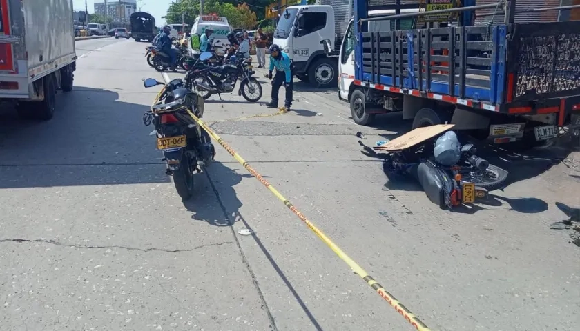 Accidente en la Vía 40. 