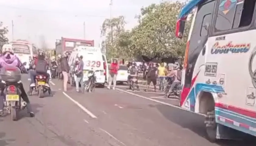 Accidente en la Circunvalar. 