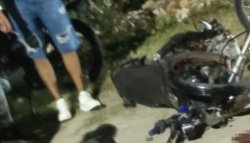 Accidente en la Vía Juan Mina. 