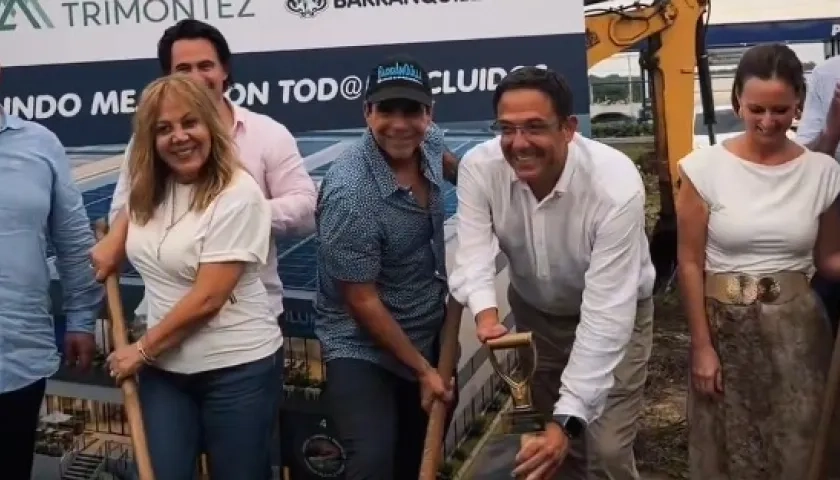 El alcalde Alejandro Char y el CEO de Ilunion, Francisco Centeno.