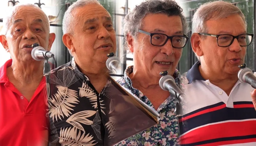 José Chois, Manuel Henríquez, Gilberto Marenco y Fabián Orozco.