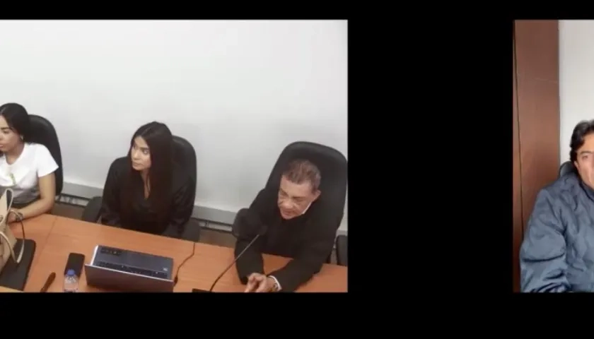 Nicolás Petro durante audiencias ante el Juzgado Segundo Especializado de Barranquilla. 