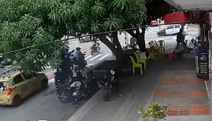 Momento del ataque a bala.