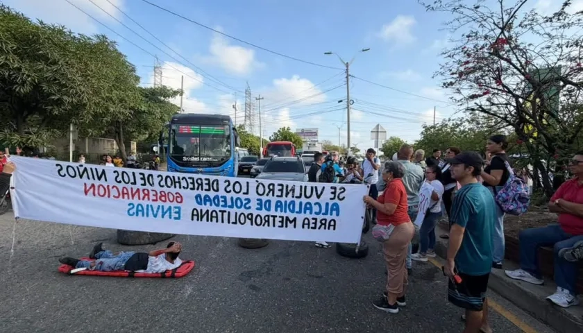 Imagen del plantón.