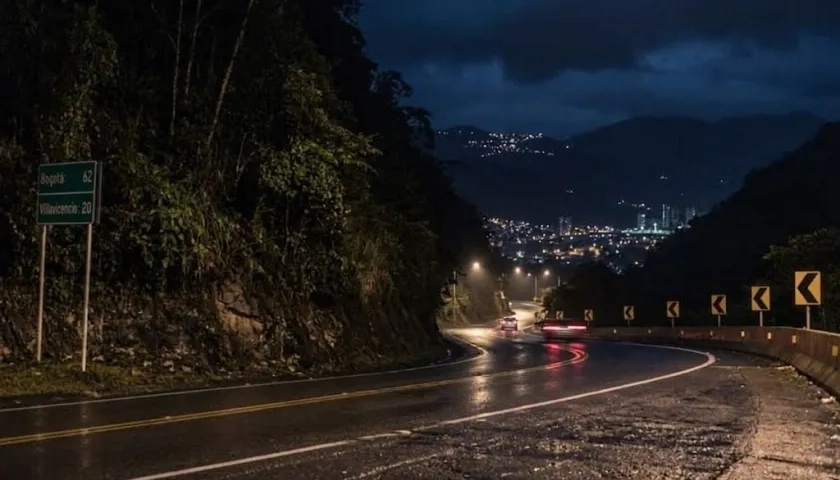 Aspecto Vía Bogotá-Cundinamarca. 
