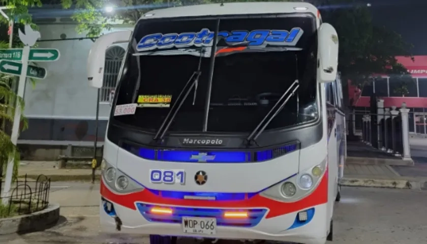 Empresa transportadora Cootragal. 