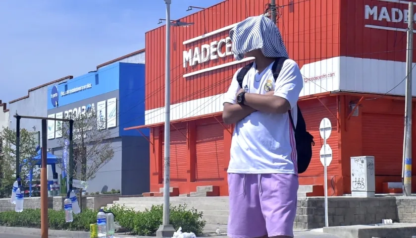 El calor en Barranquilla por estos días es más sofocante que de común. 