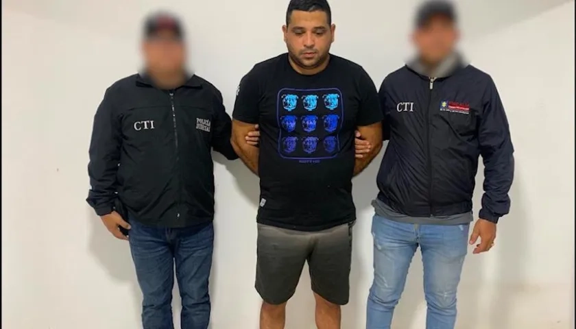 Yesid Albán Arcón Sandoval fue capturado por agentes del CTI. 