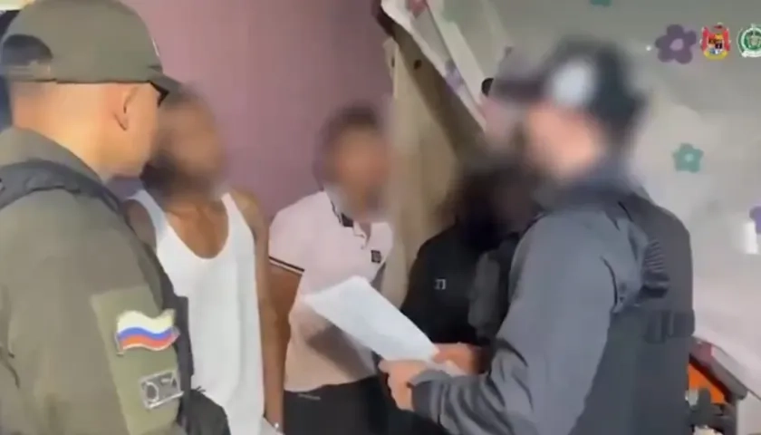 Dos de los capturados. 