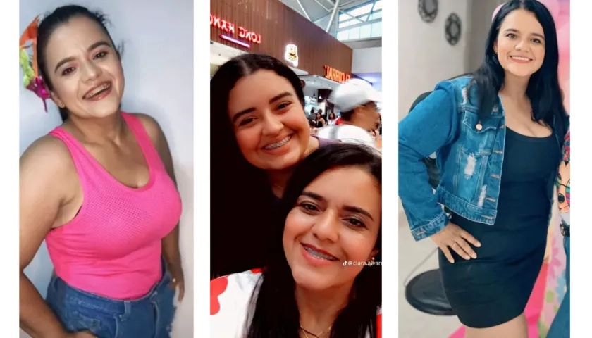 María Paula Aguilar Álvarez, y su mamá Clara Milena Álvarez Díaz.
