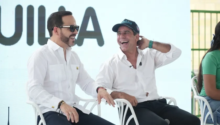 El Presidente Abelardo De La Espriella y el Alcalde Alex Char.