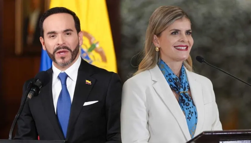Abelardo De La Espriella y Laura Fernández.