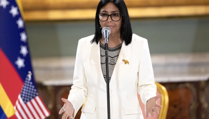 Delcy Rodríguez, presidenta de Venezuela.