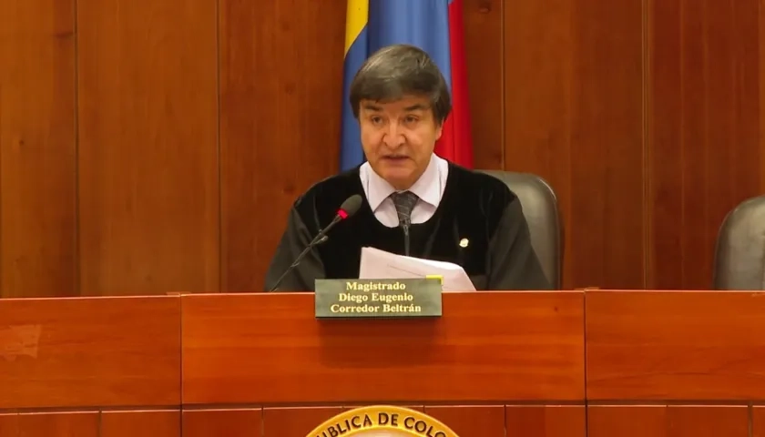Diego Eugenio Corredor, Magistrado de la Sala de Casación Penal. 