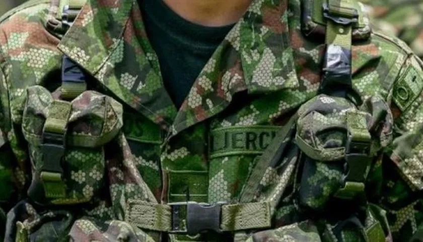 Un soldado del Ejército Nacional. 
