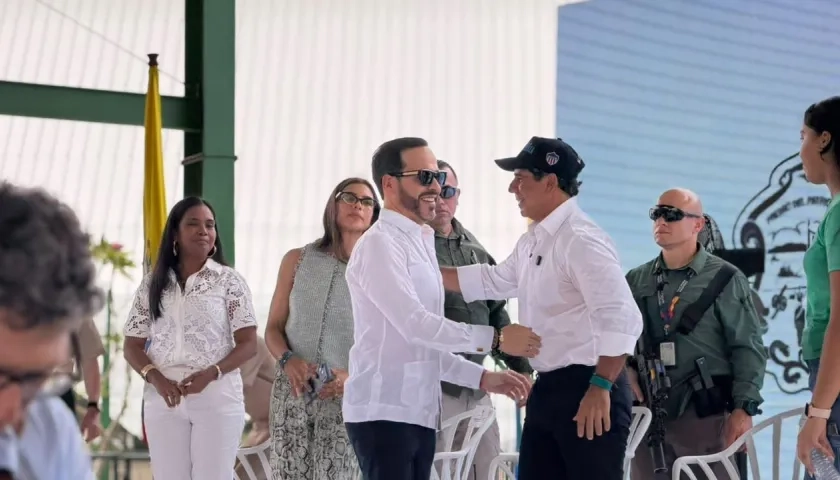 El Presidente Abelardo De La Espriella y el alcalde Alejandro Char.