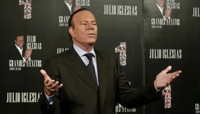 El cantante Julio Iglesias