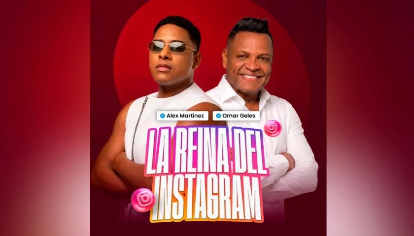 El cantante monteriano Alex Martínez junto al fallecido cantautor Omar Geles