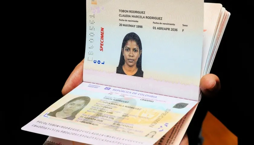 Imagen del pasaporte.