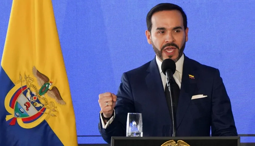 El presidente  Abelardo De La Espriella.