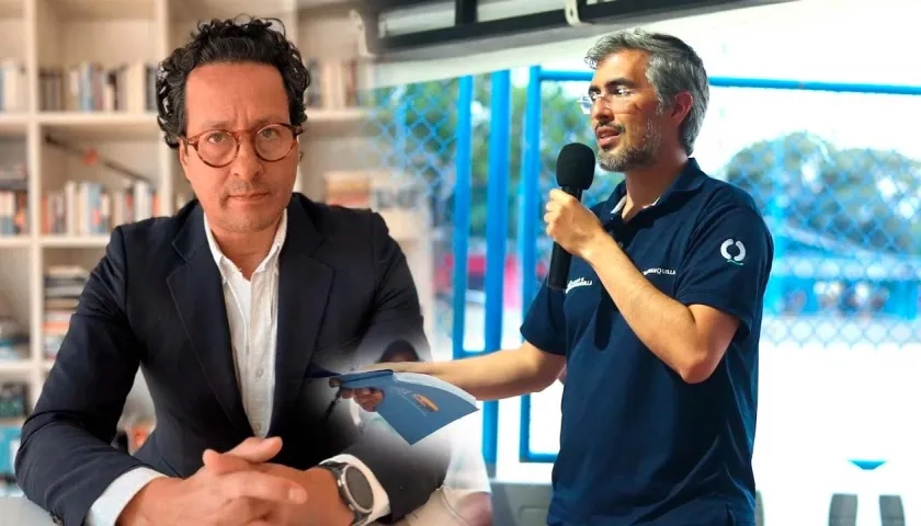Ricardo Valencia saliente director del Dane y Juan Manuel Alvarado Nivia nuevo director de la entidad